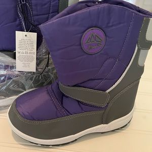 Size 3 purple kids snow boot